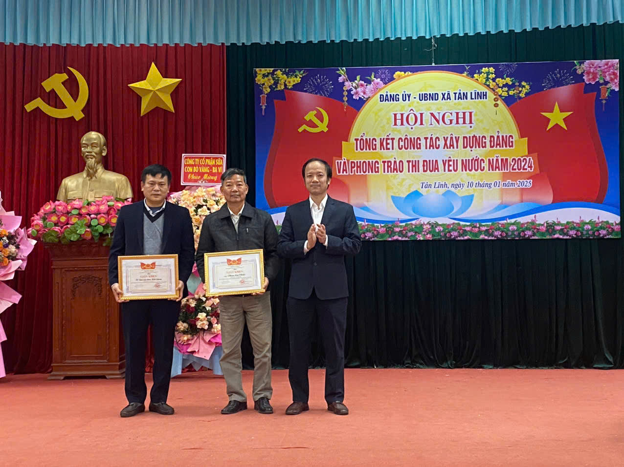 Xã Tản Lĩnh tổng kết công tác xây dựng Đảng và phong trào thi đua yêu nước năm 2024