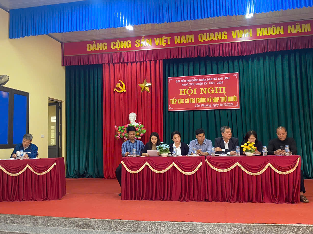 Hội nghị tiếp xúc cử tri trước kỳ họp thứ mười HĐND xã khoá XXII, nhiệm kỳ 2021 - 2026